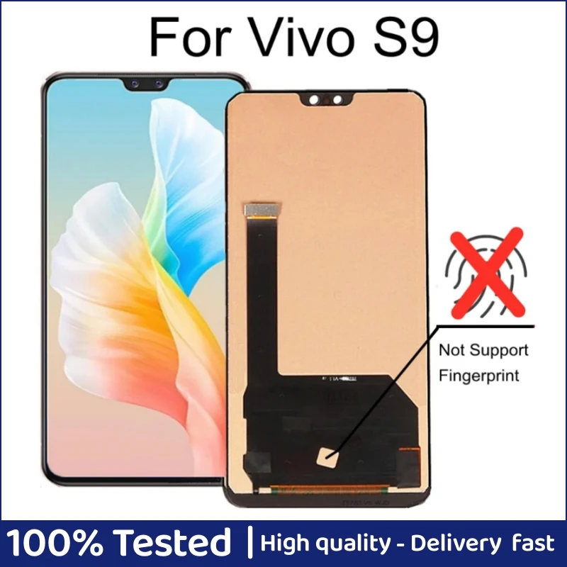 Lcd Tft Da 6.44 ''Per Vivo S9 Display Lcd Touch Screen Digitizer Assembly Sostituire Per Vivo V2072A Lcd