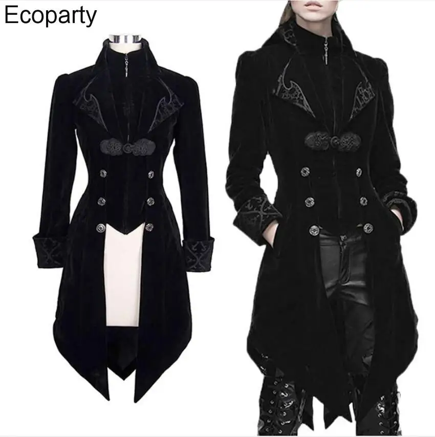 Medieval Retro Dress Costume Long Coat 