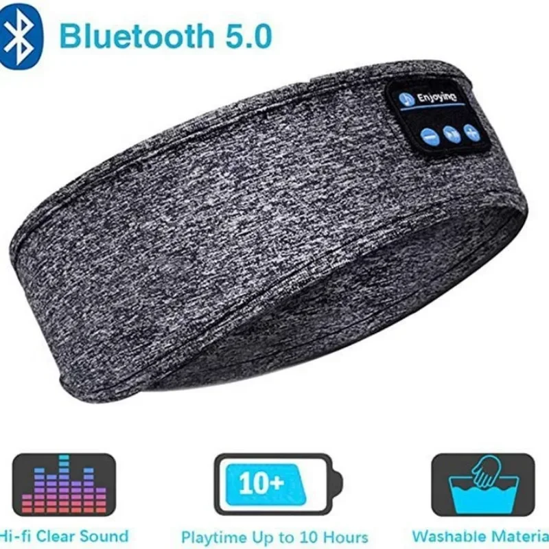 Bluetooth Wireless Headphones Sleep Eye Mask Headset Soft Elastic Comfortable Sports Headband Bluetooth Music Earphone 3