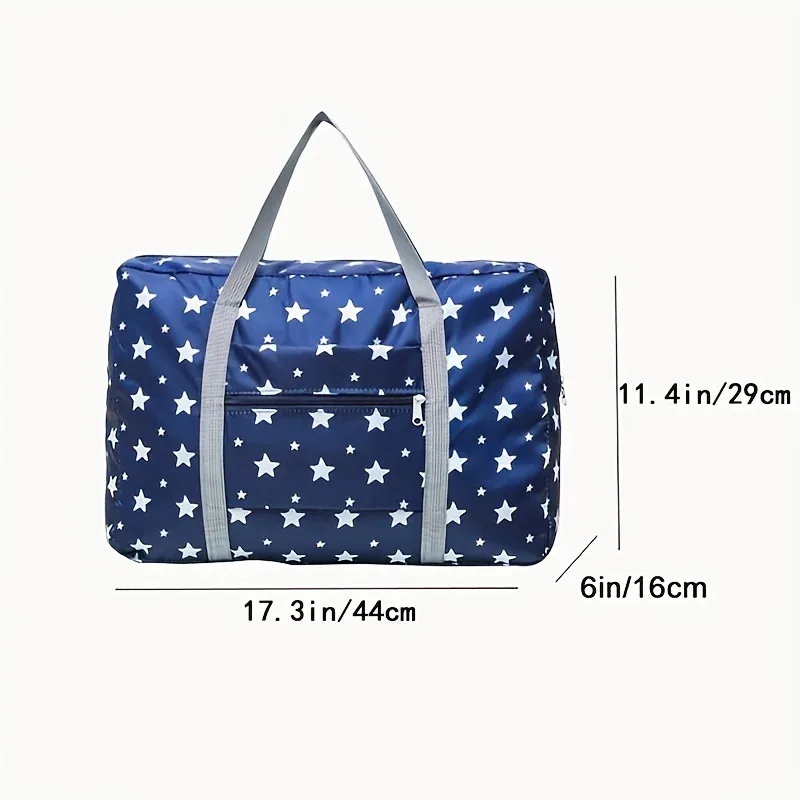 Portable and lightweight travel luggage bag, large capacity sports and fitness bag, foldable handheld boarding bag