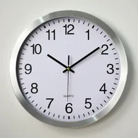 Luxury Metal Large Wall Clock In The Kitchen Creative Aluminum Clocks Wall Home Decor Stainless Steel Living Room Decoration 2