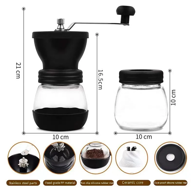 Portable GIANXI Kitchen Hand Manual Handmade Coffee Bean Grinder, Kitchen Coffee  Maker Accessories for Making Delicious, Fresh C - AliExpress