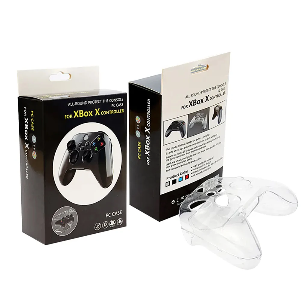 Hard Protective Case Shockproof Transparent Skin Housing Case Clear Protective Cover for Xbox Series X/S Controller Accessories