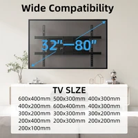 Full Motion TV Wall Mount Bracket For 32"-80" Articulating 6 Arms TV Wall Mount Stand Tilt Bracket TV, Max VESA 600x400mm - Image 2