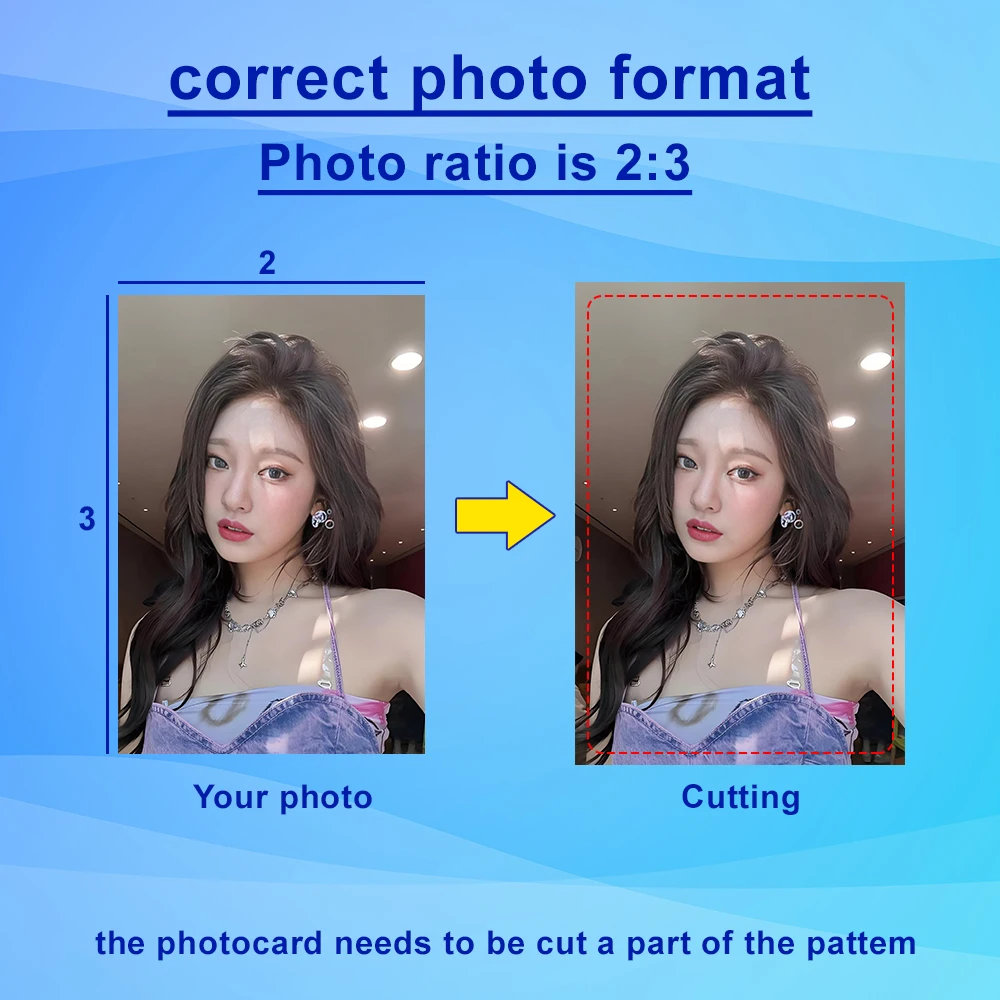 맞춤형 PVC 포토카드 개인 맞춤 K팝 포토카드 로모 DIY 비즈니스 방수 맞춤 사진 카드 무료 디자인 포함
