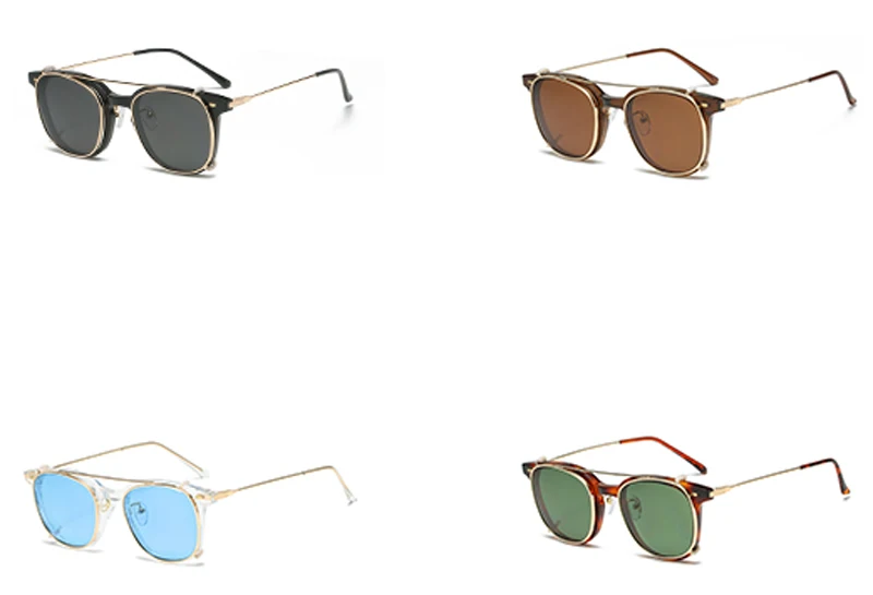 Swanwick lunettes de soleil carrées hommes polarisées tr90 femme mode clip sur femmes lunettes de soleil en métal rétro vintage dames_voghion.com