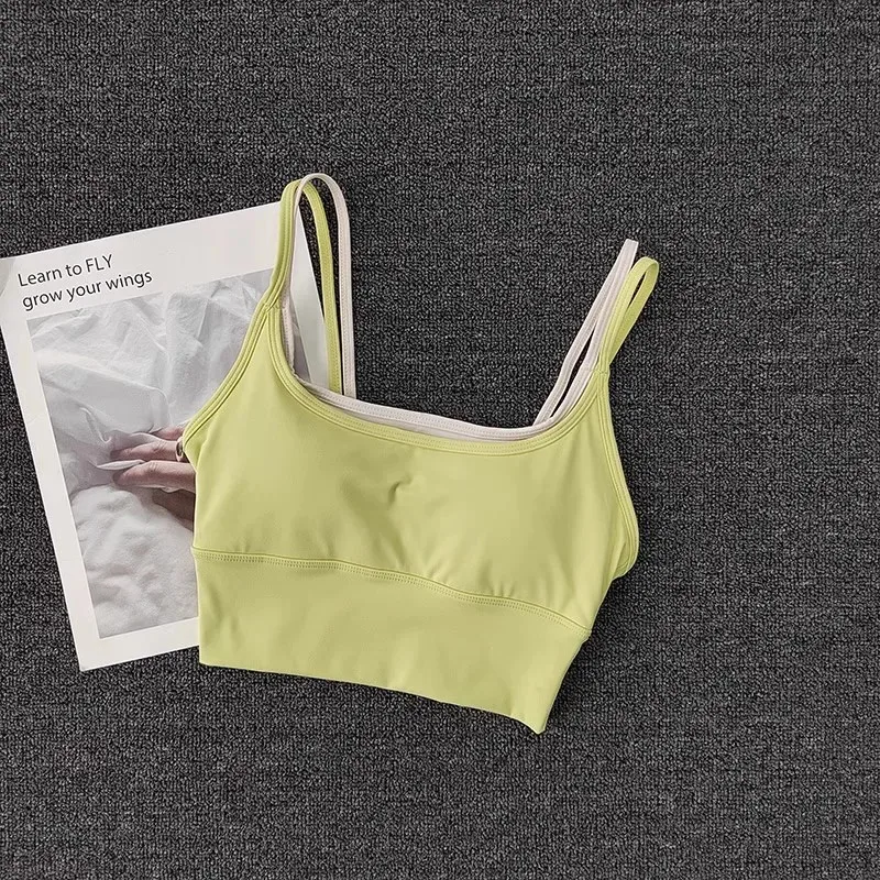 Shockproof Sports Bra for Women Slim Elastic Fitness Underwear Gym Breathable Yoga Crop Top Sportswear sports bra