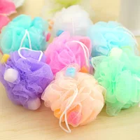 Baby Bath Sponge Ball Random Color Nylon Shower Ball Body Scrubber Cloth Towel Body Cleaning Bubble Sponge Bathroom Accessories