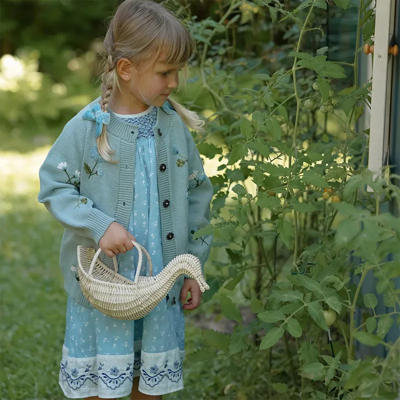 Toddler Girl Cardigan Shirley Bredal Brand 2025 New Autumn Baby