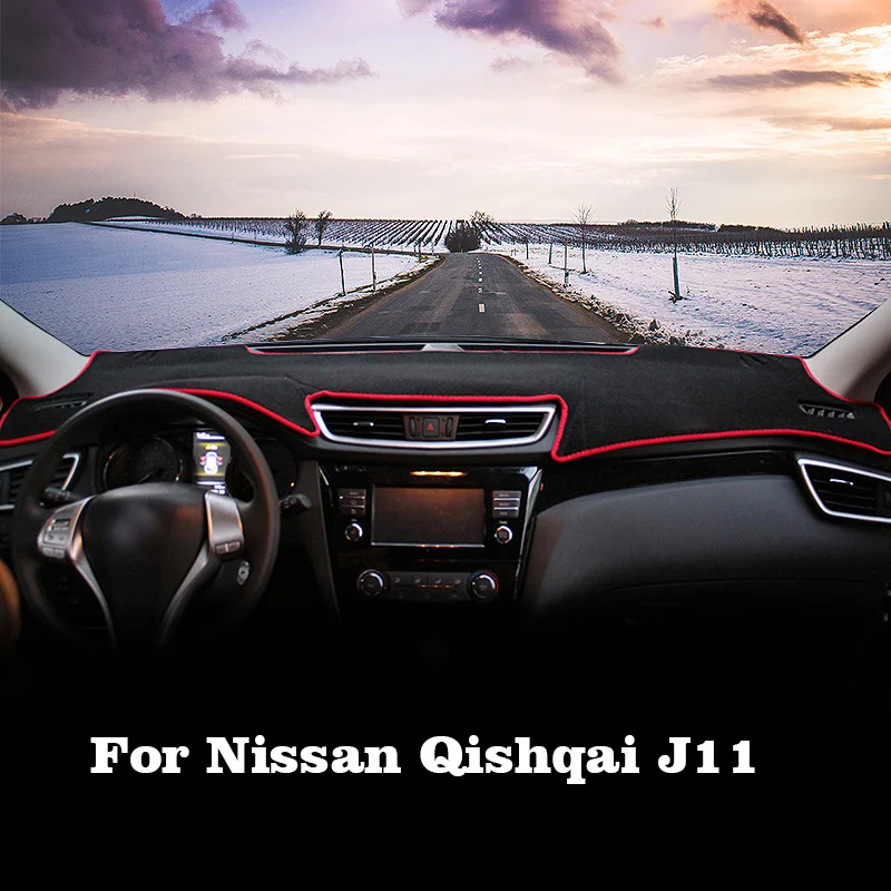 

Car Central Control Dashboard Desk Carpets Anti-UV Pad Sun Shade Mat For Nissan Qashqai J11 2014~2017 2018 2019 2020 Accessories