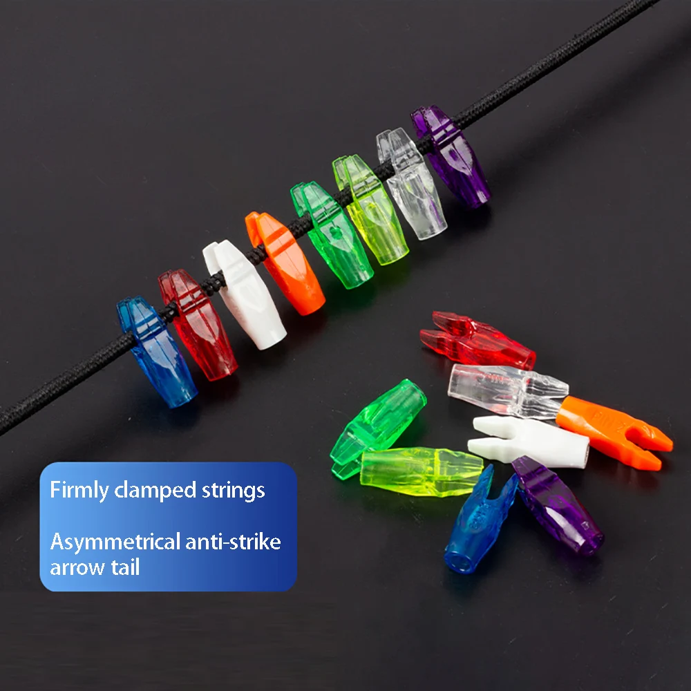 Anti-fighting Tail Bete PIN1/PIN2 Arrow Tail Plastic Arrow Pin Nocks 50PCS for ID4.2mm ID6.2mm 3.2mm Shaft Archery Accesso archery arrow nocks