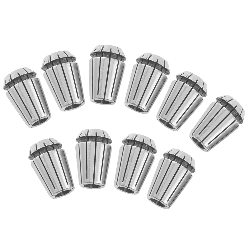 10pcs ER20 Precision Spring Collet Set CNC Milling Lathe Tool ER20 Spring Collet Chuck