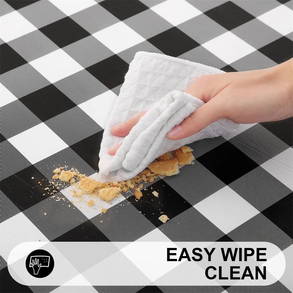 Olanly Rectangle Table Cover Elastic Waterproof Table Covers Fitted Vinyl Tablecloth For Home Party Camping Table Cloth Outdoor 3