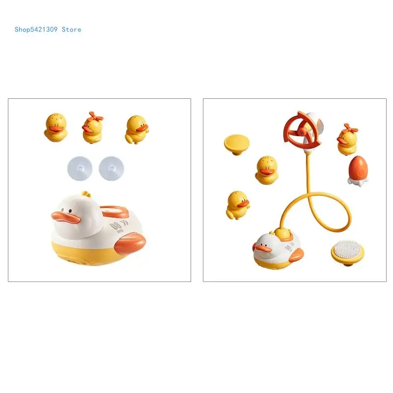 

85WA электрическая игрушка для ванны, вода для игр, игрушка-утка, мультяшная плавучая лодка, детская ванная комната, кондиционер