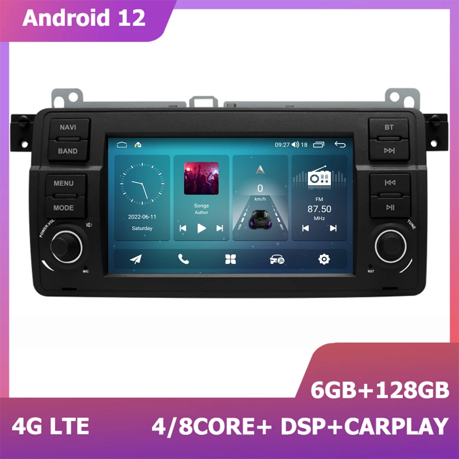 7Inch Android 12 Radio Stereo Car Player DSP CARPLAY For BMW E46 M3  Multimedia GPS Navigation System 2 Din Auto Audio BT Wifi 4G - AliExpress