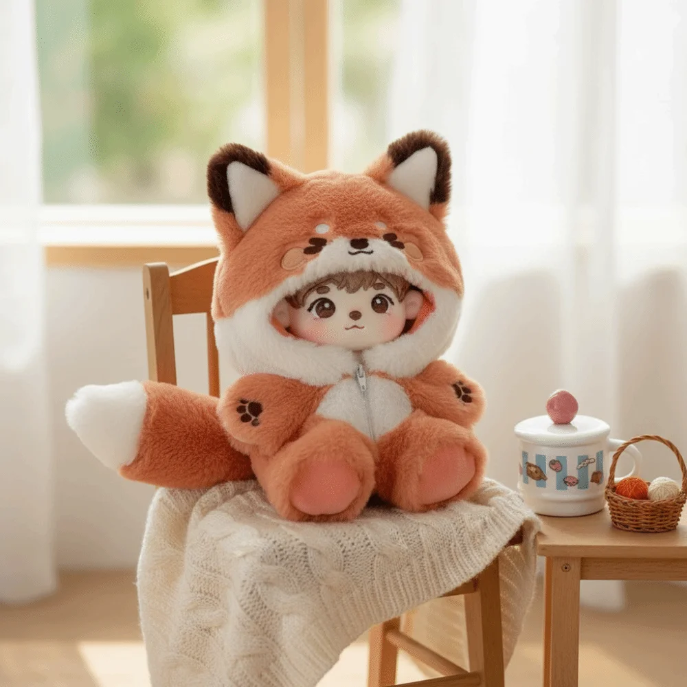 Für 20 cm Baumwolle Kleidung Niedlichen Kleinen Fuchs Kaninchen Niedlichen Tier Baby Kleidung Overalls Sunny Day Puppe Kleidung Nur Kleidung – Detail 7