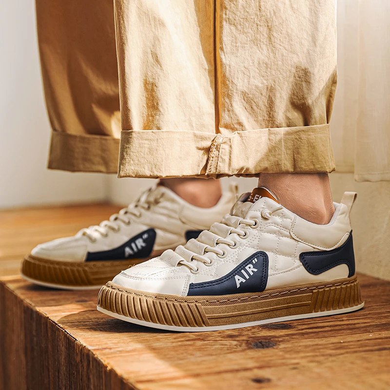 Men Shoes Sneakers Trend Casual Italian Breathable Leisure Male Sneakers Non-slip Footwear Men Vulcanized Flats Slip-on Shoes