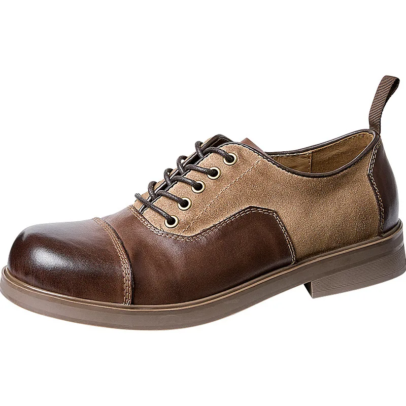 Designer Shoes Men Genuine Leather Shoes Men Spring Autumn Lace-Up Men Shoes Cowhide Shoes Men Leather Original High Quality
