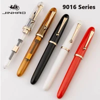 Jinhao 9016 Dadao Fountain Pen Acrylic Transparent Spin Pen EF/F/M Nib  Writing Pens PK 9019 Stationery Office School Supplies 1