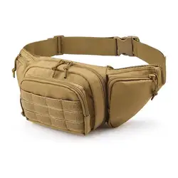 Durable Tactical Outdoor Waist Pack for Travel & Sports Activities (Khaki)