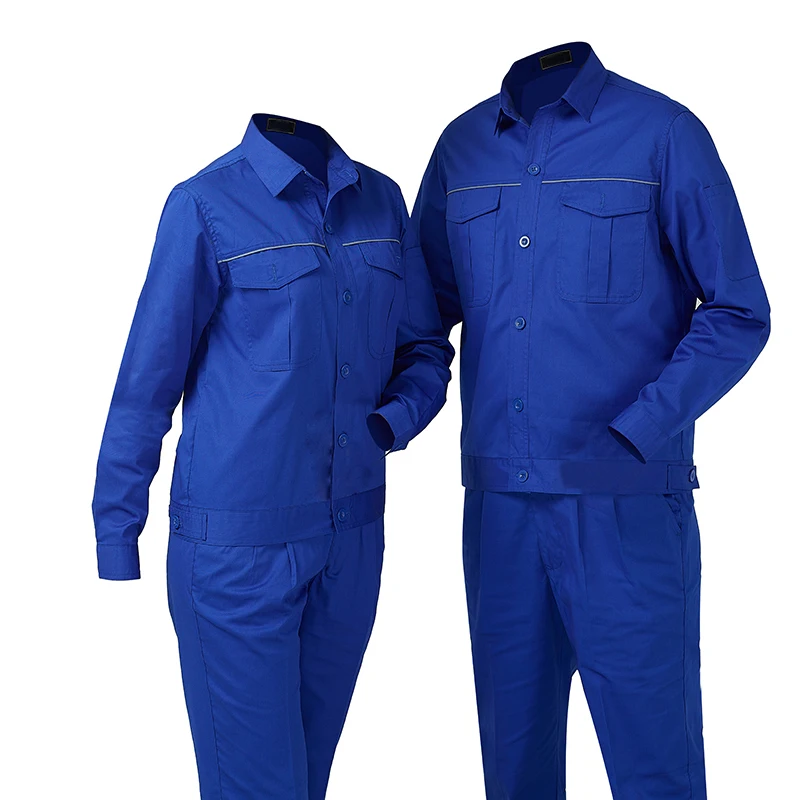 

Fashion Comfortable Work Shirts Uniforms Two Piece Work Clothes Wear-Resistant Working Uniform For Engineer