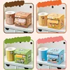 256 Sheets Cartoons Sticky Notes Pads Kids Stationery Paper Stickers Posted It Memo Pull-out Notepad Notebook Message Sticker 6