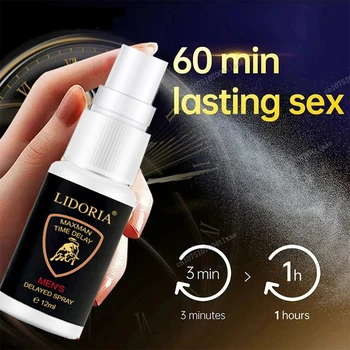 Spray per il sesso del pene maschile Uomo Spray per eiaculatore a lunga durata da 60 minuti per uomini Eiaculazione precoce Prodotto per adulti a prelievo rapido