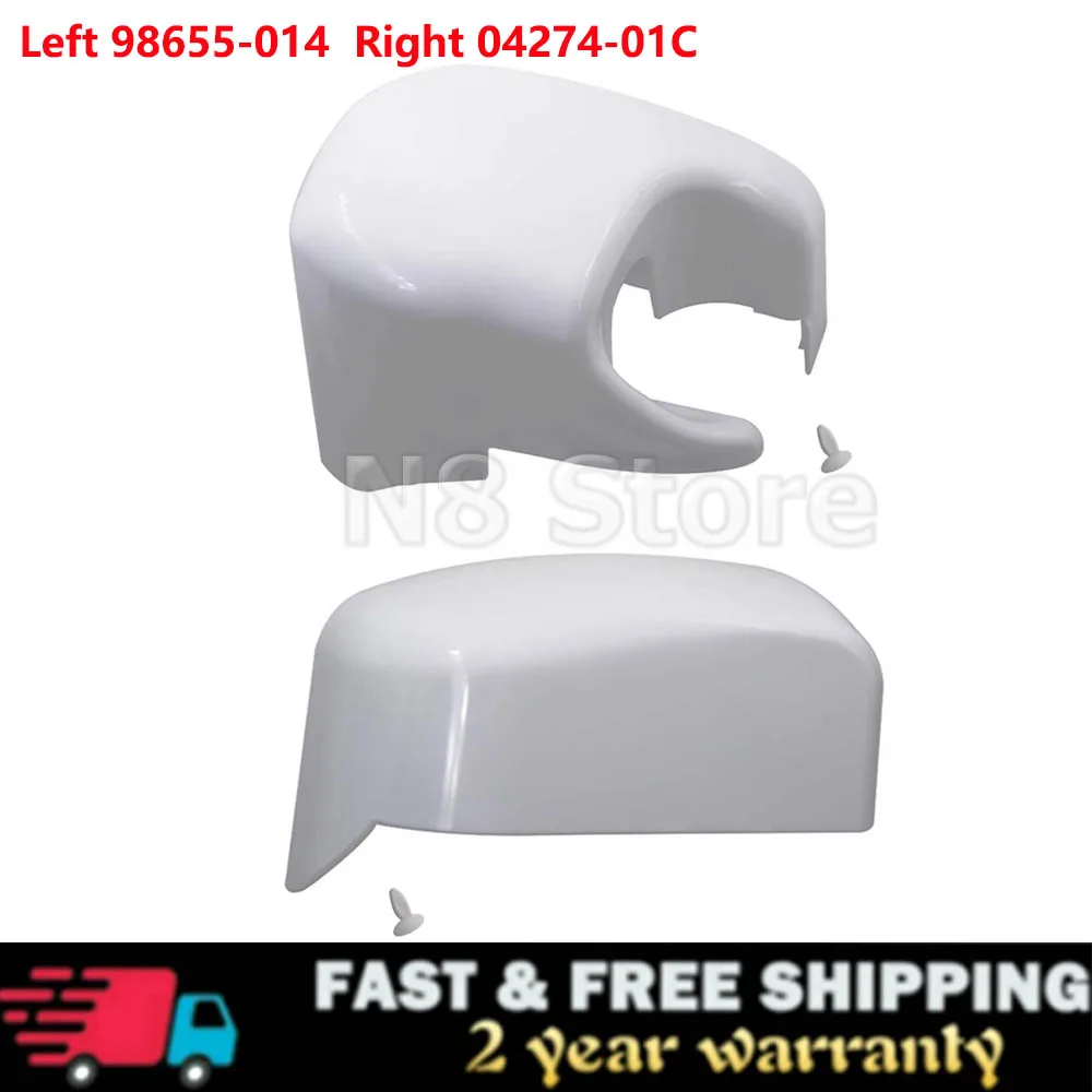 

For Fiamma F45i Left & Right Hand Motorhome Awning Outer End Cap Cover Polar White ‎04274-01C 98655-014