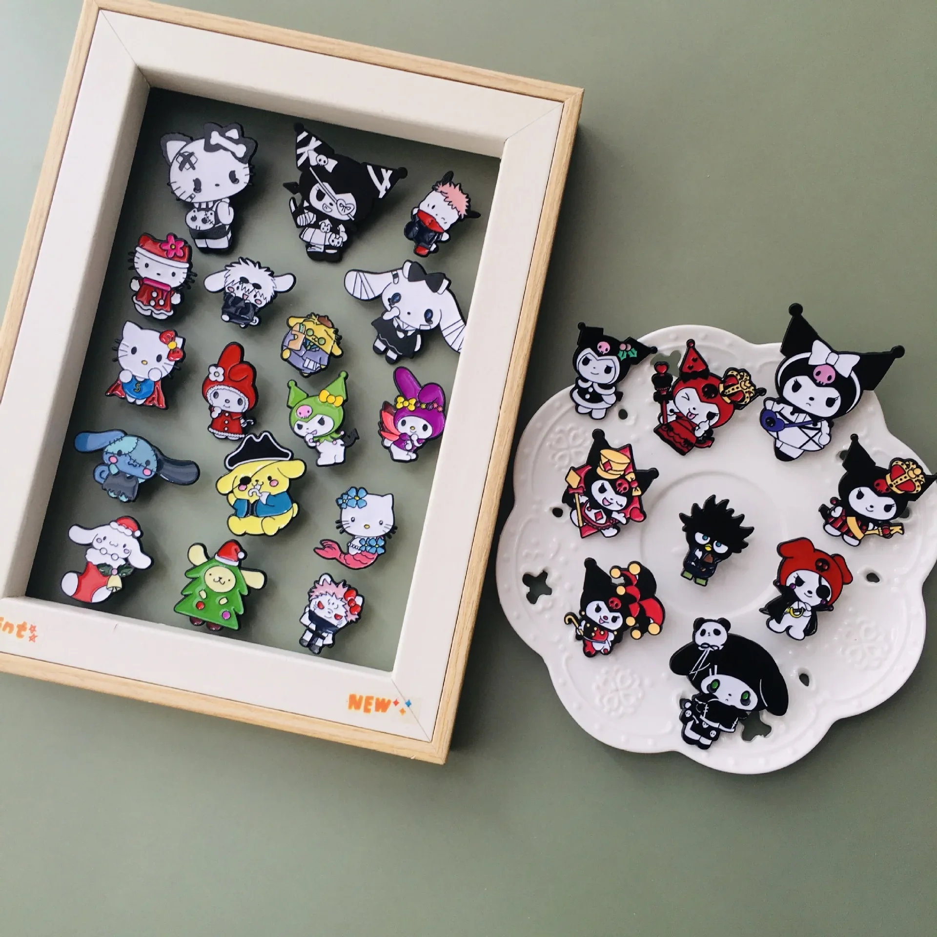 귀여운 시리즈 브로치, 만화 애니메이션, 절묘한 쿠로미스 멜로디스 시나모롤 배지, 귀여운 배낭 코트, 브로치 장식 핀, 신제품