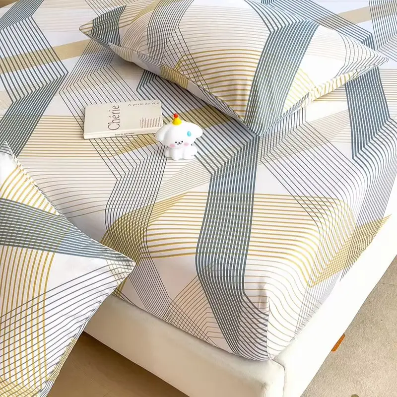 100% Cotton Bed Cover Bed 90/120/150/180cm Sheets Simple Style Bed Linen for Home Fitted Sheet sabanas (Pillowcase Need Order) 2