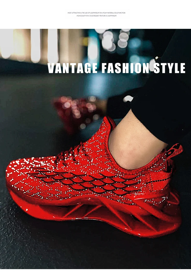 Men Sneakers Trainer Race Breathable, Fashion Loafers Running Shoes - Uniqwear