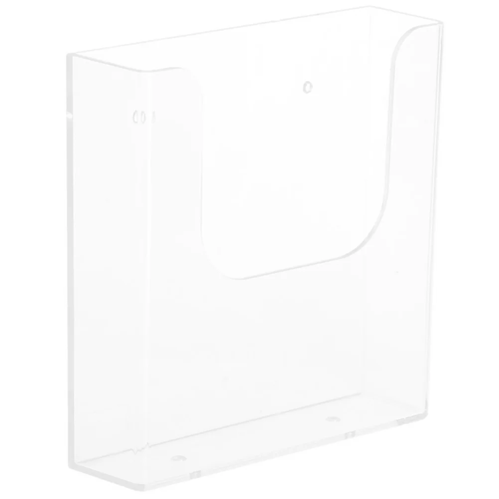 Holder File Wall Stand Magazine Rack Display Document Pamphlets Organizer Paper Literature Clear Mount Brochure Office Hanging 2pcs file rack clear flyer holder wall mount desktop brochure holder pamphlet rack