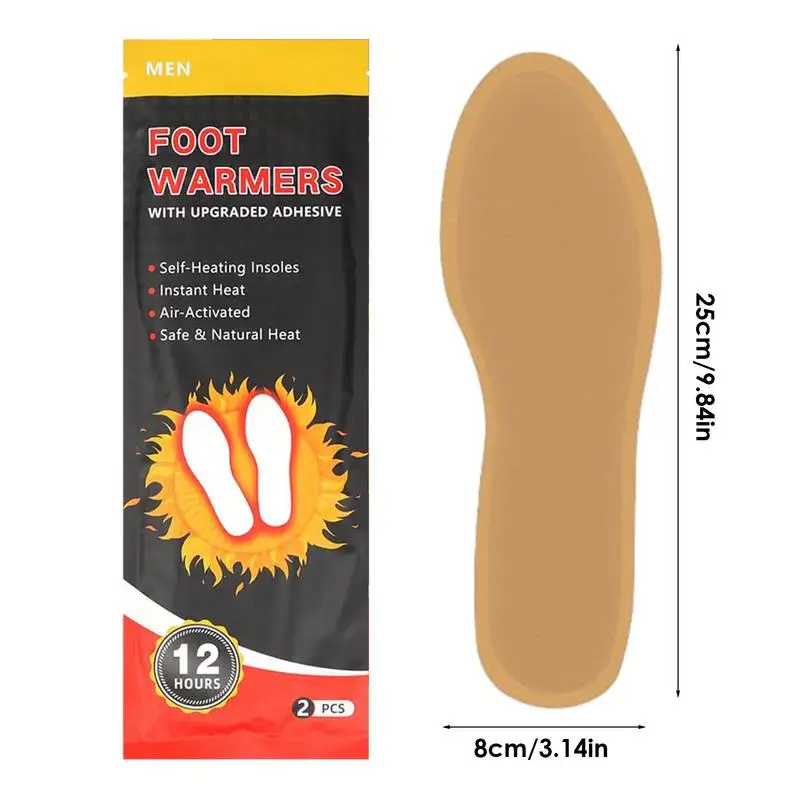 Insole Foot Warmers 1 Pair Shoe Warmer Pad For Up To 8-Hour Heat Winter Accessories Feet Warmer For Commuting Home Fishing