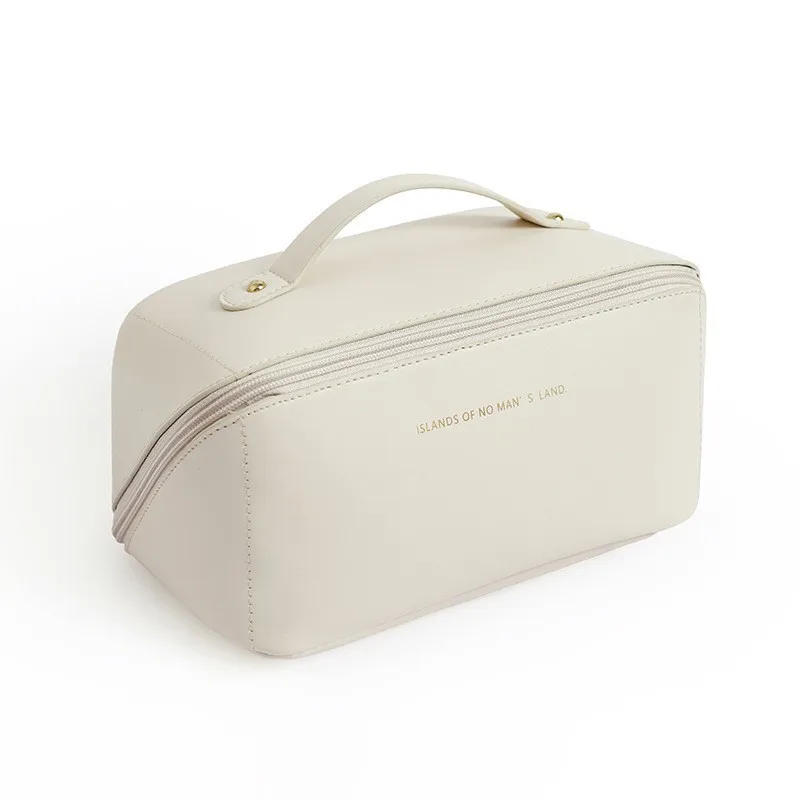 PU Makeup Bag Large Capacity Portable Women's Handheld Washing and Makeup Multi functional Storage Bag