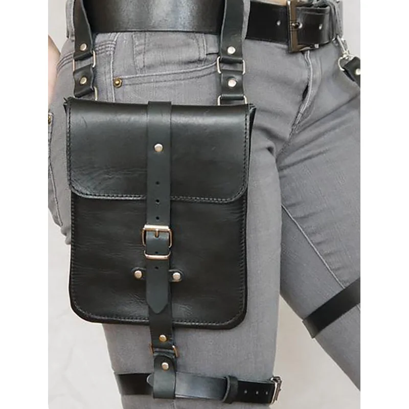 スチームパンクウエストバッグ、バイク用携帯ポーチ、中世のベルトバッグ（コスプレ＆スポーツ用）、調節可能なユニセックスファニーパッ セール中 スチームパンクウエストバッグ、バイク用携帯電話ポーチ、中世のベルトバッグ（コスプレ＆スポーツ用）、調節可能なユニセックスファニーパッ