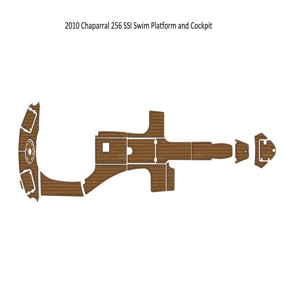 2010 Chaparral 256 SSI Swim Platform Cockpit Boat EVA Foam Teak Deck Floor Pad SeaDek MarineMat Gatorstep Style Self Adhesive 2003 2007 chaparral 220 swim platform cockpit boat eva foam teak deck floor pad seadek marinemat style self adhesive