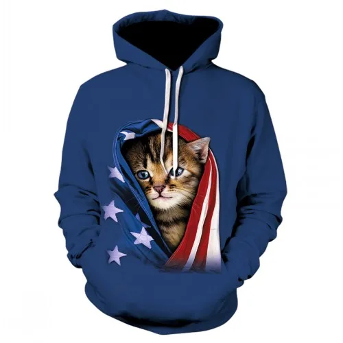 

USA Flag 3D Hoodie America Flag Womens Sweatshirt Hoodies Men Women Fashion Oversized Hoody Kids Boy Tops National Flag Harajuku