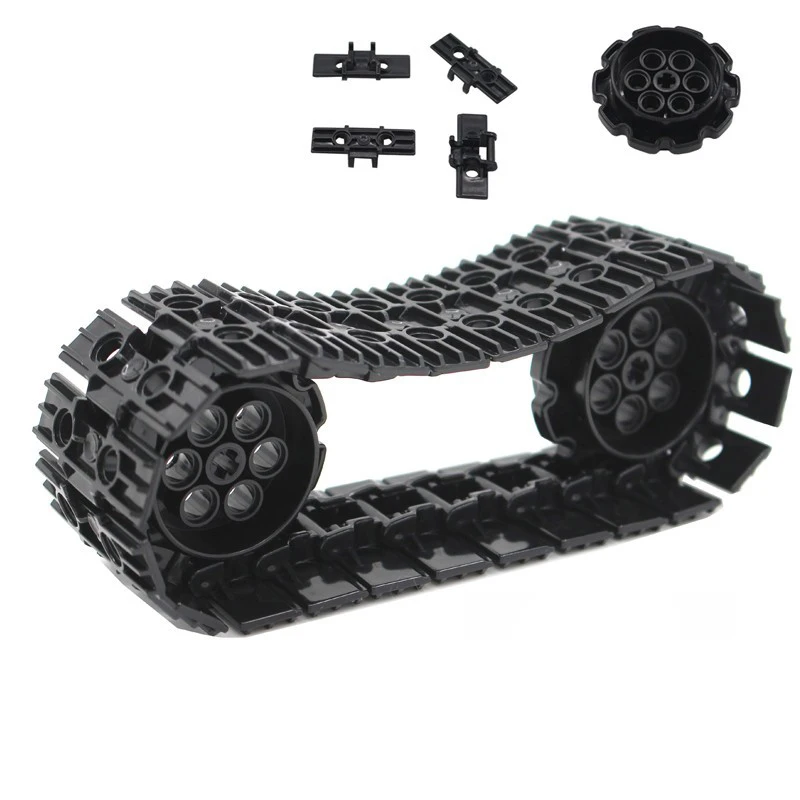 Moc Education Building Blocks Parti Tecniche In Mattoni Caterpillar Track Tank Wheel Bricks Toys For Boy Compatibile Con 88323 57519