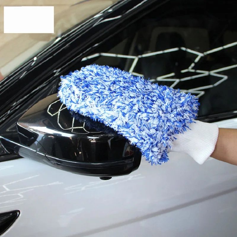

Мягкие впитывающие перчатки высокой плотности для очистки автомобиля, ультрамягкие легко сухие перчатки из микрофибры для мытья автомобиля