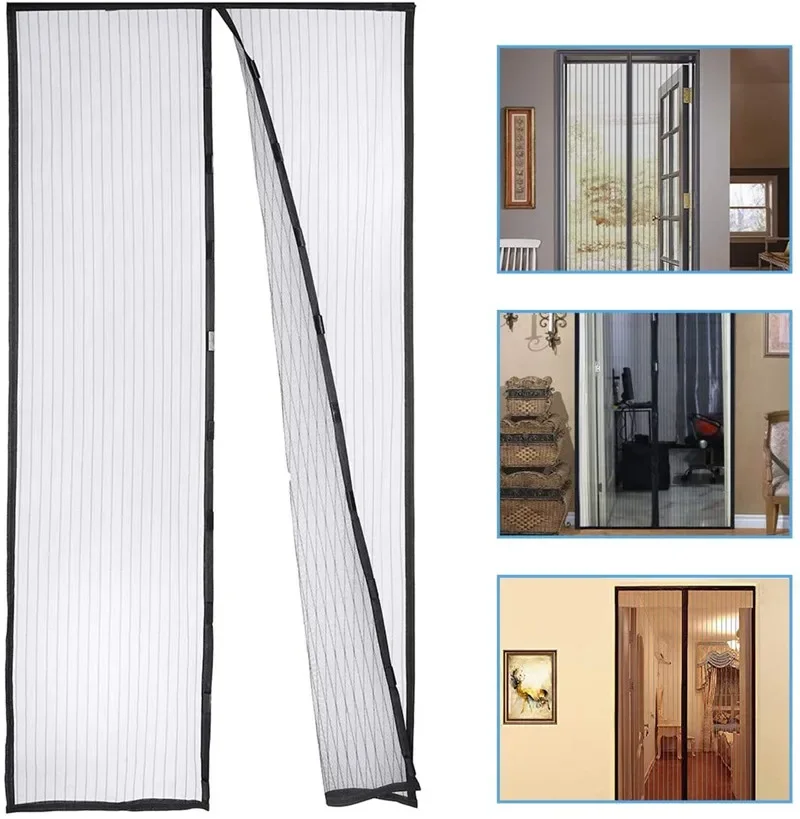 Anti Mosquito Door Curtain Magnetic Screen Door Curtain 90*210CM