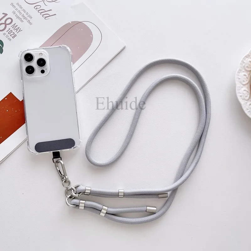 Adjustable Strap Crossbody Transparent Phone Case with Cord Lanyard