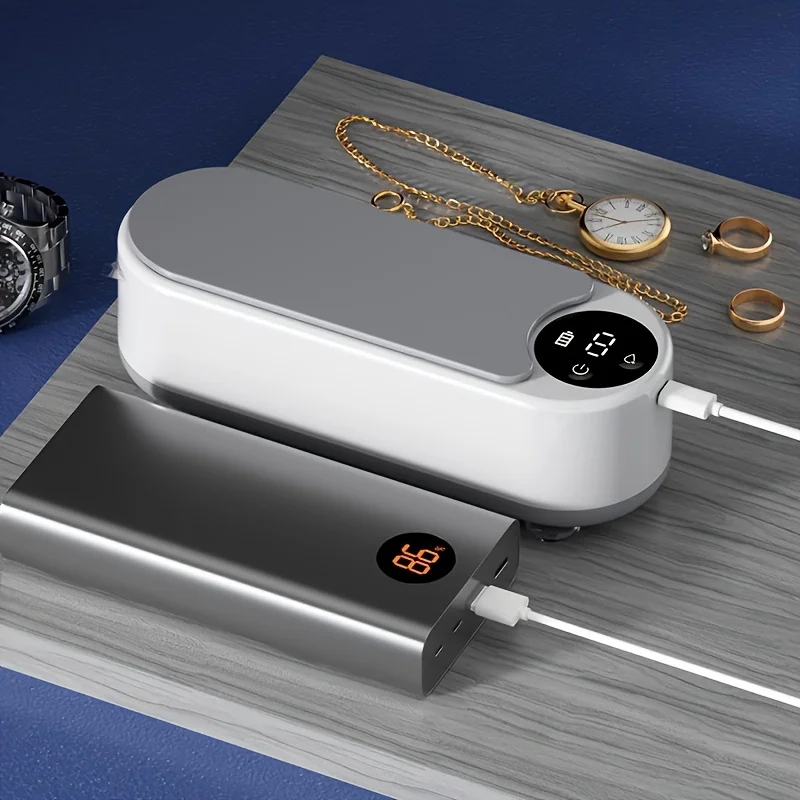 360Wireless Sonic Cleaning Device Glasses Cleaner Jewelry Braces Watch Cleaner Sonic VibrationUSBCharging