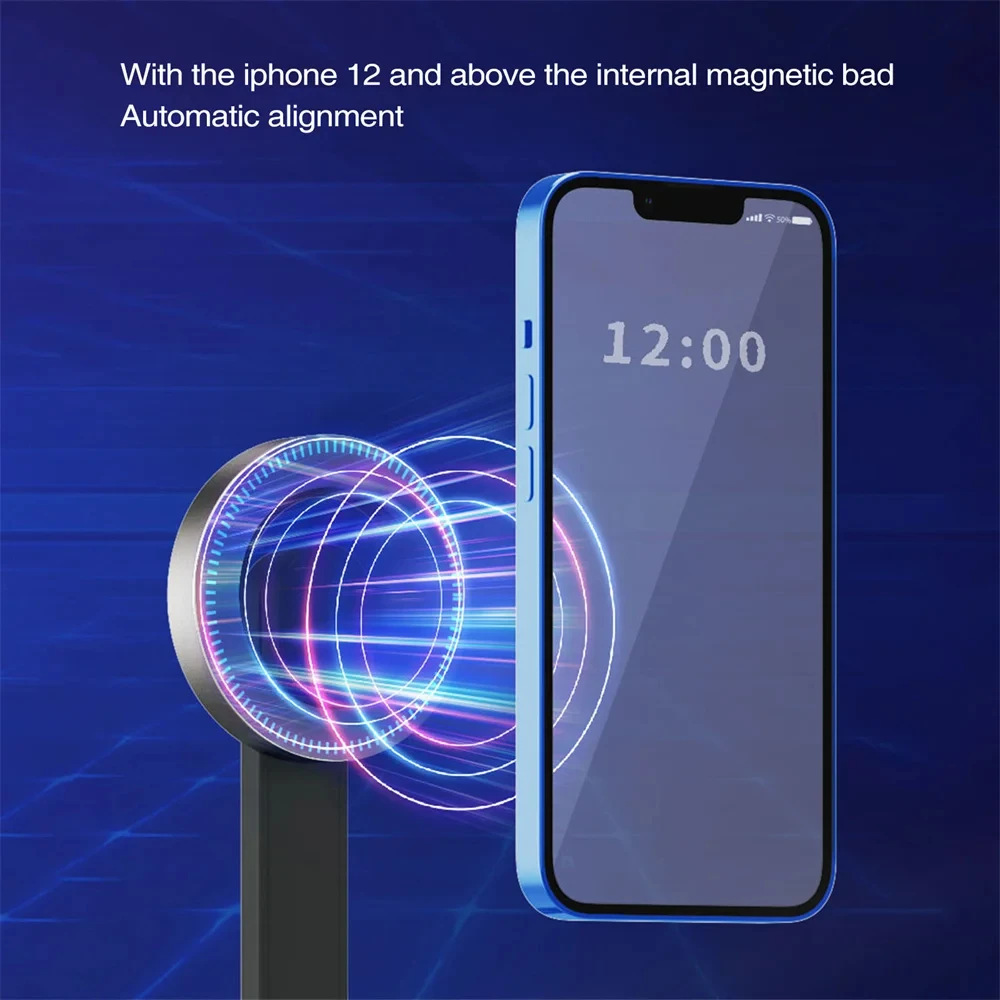 Magnetic Selfie Stick Tripod With Wireless Remote For Iphone Magsafe_voghion.com