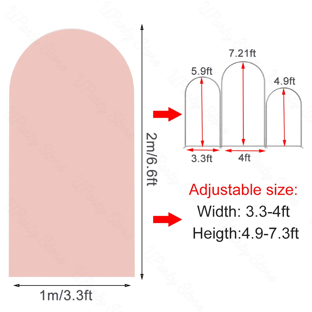 2x1m Bogen Hintergrund Abdeckung Weiß - Doppelseitig Für Hochzeit, Geburtstag & Party Dekoration