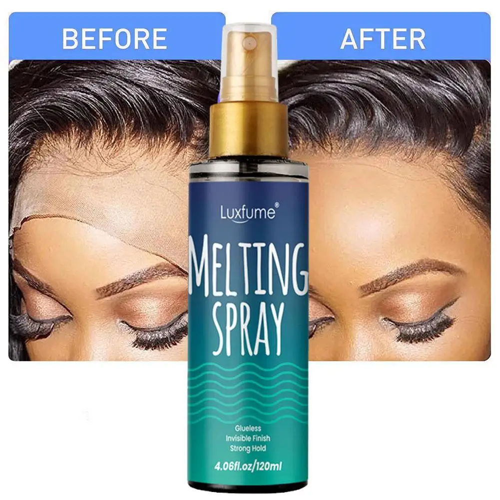 Description Picture 4 of item120ML Lace Melting And Holding Mousse Lace Melting Holding Spray Strong Natural Finishing Hold With Lace Tint Spray For Wig A6R8
