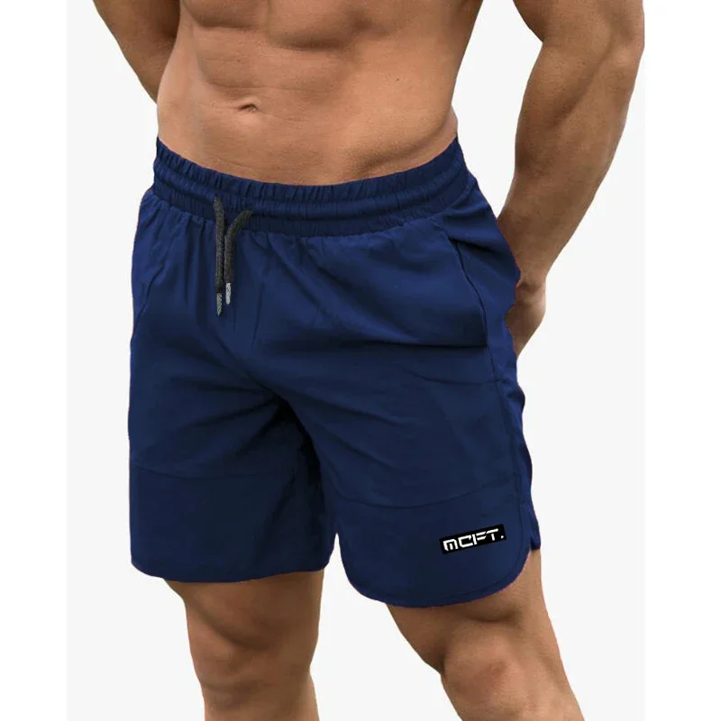 Men's Fitness Running Pants Summer Black Stretch Breathable Cool Shorts 6