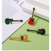Electric Guitar Brooch Personalized Musical Instrument Violin Pin Fashionable and Versatile Badge Clothing and Bag Brooch 3