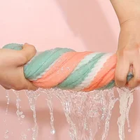 Ultra-Absorbent Microfiber Hair Towel - Double-Layered, Quick-Dry Design - Ideal for Shower, Gym & Spa Use 6