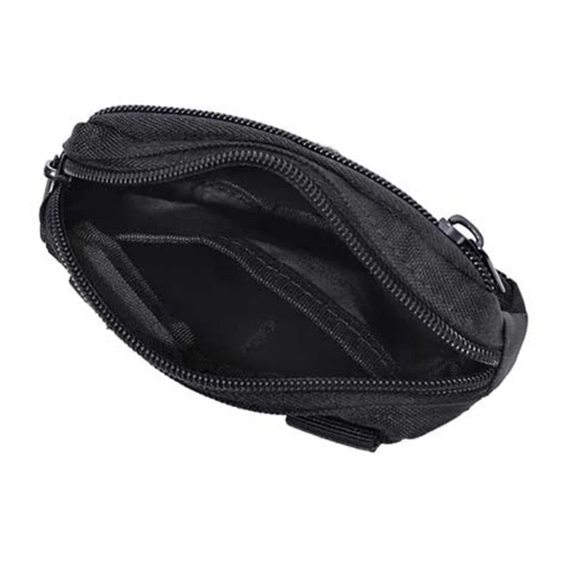 Doppelschichtige EDC-Tasche für Herren, Taktische Molle-Gürteltasche aus Oxford-Gewebe, Hüfttasche für Camping und Jagd, Zubehörtasche – Detail 9