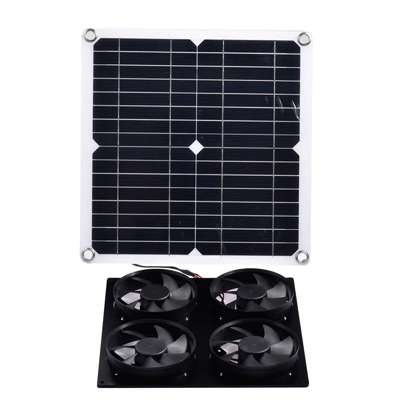 

Mayitr 1pc 12 Inch Solar Exhaust Panel Fan Kit Waterproof Chicken House Ventilation Fans For Greenhouse
